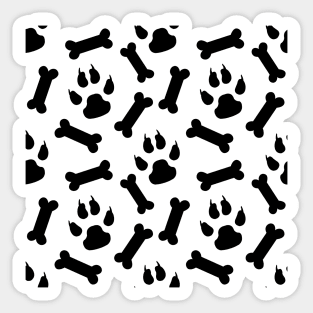 Paws and Bones - Pattern Design Sticker